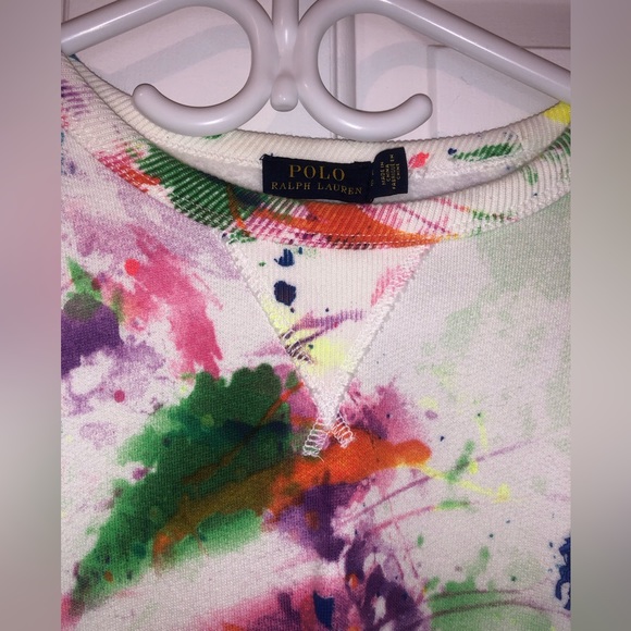 A size large, colourful Polo Ralph Lauren female crew neck. - Picture 4 of 4